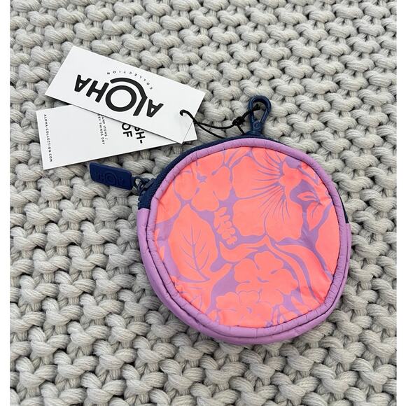 Aloha Collection Handbags - Aloha Collection• Cutie HEIPUA Sorbet on Lavender Pouch